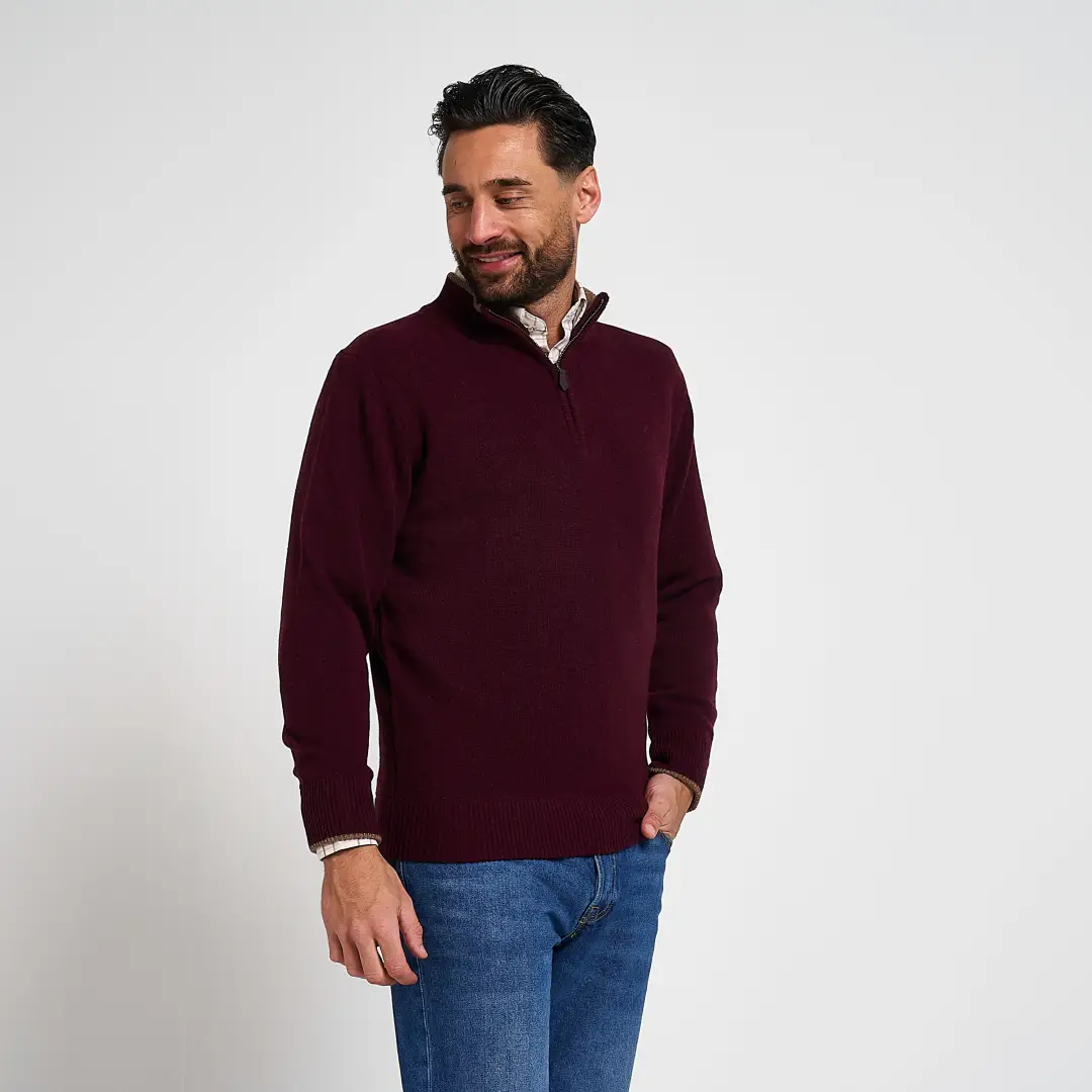Jack Pyke Ashcombe 100% Lambwool Zipknit Pullover - Image 6