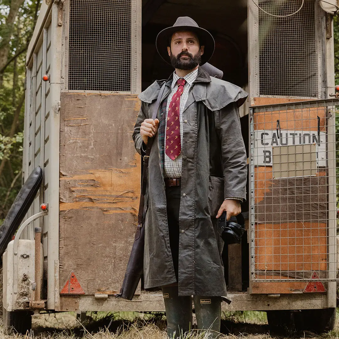 New Forest Stockman Full Length Wax Coat - Image 2